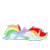 Size: 200x200 | Tagged: safe, artist:asiandra dash, artist:rainbow dash is best pony, imported from derpibooru, oc, oc only, oc:rainbowrio, alicorn, pony, alicorn oc, faceplant, flop, horn, not rainbow dash, simple background, solo, transparent background, wings