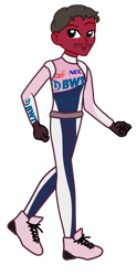 Size: 782x1575 | Tagged: safe, artist:gmaplay, imported from derpibooru, equestria girls, clothes, equestria girls-ified, formula 1, looking at you, male, racing point, sebastian vettel, shoes, simple background, solo, transparent background, vector, walking