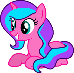 Size: 4037x4000 | Tagged: safe, artist:melisareb, imported from derpibooru, oc, oc only, oc:magic dash, pony, unicorn, absurd resolution, female, full body, grin, horn, inkscape, lying down, mare, prone, show accurate, simple background, smiling, solo, tail, transparent background, two toned mane, two toned tail, unicorn oc, vector