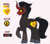 Size: 1200x1050 | Tagged: safe, artist:enigmadoodles, imported from derpibooru, oc, oc only, hybrid, pony, magical gay spawn, male, offspring, parent:king sombra, parent:lord tirek, raised hoof, red and black oc, reference sheet, solo