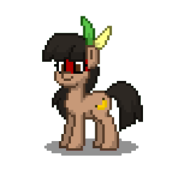 Size: 768x768 | Tagged: safe, artist:altersmay87, artist:earthpone06, imported from derpibooru, oc, oc:kuruminha, earth pony, pony, pony town, banana, bangs, brazil, brchan, cutie mark, food, nation ponies, ponified, simple background, transparent background