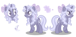 Size: 2121x1030 | Tagged: safe, artist:xxcheerupxxx, imported from derpibooru, oc, oc only, pony, unicorn, base used, bow, female, hair bow, magical lesbian spawn, mare, offspring, parent:starlight glimmer, parent:trixie, parents:startrix, simple background, solo, transparent background