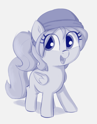 Size: 1275x1629 | Tagged: safe, artist:heretichesh, imported from derpibooru, oc, unnamed oc, pegasus, beanie, female, filly, hat