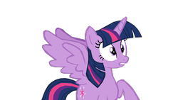 Size: 1280x721 | Tagged: safe, artist:benpictures1, imported from derpibooru, part of a set, twilight sparkle, alicorn, pony, power ponies (episode), cute, female, inkscape, raised hoof, shocked, simple background, solo, teeth, transparent background, twiabetes, twilight sparkle (alicorn), vector