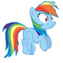 Size: 1280x1274 | Tagged: safe, artist:benpictures1, imported from derpibooru, part of a set, rainbow dash, pegasus, pony, power ponies (episode), cute, dashabetes, female, flying, inkscape, shocked, simple background, solo, transparent background, vector