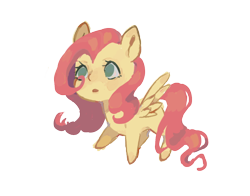 Size: 694x544 | Tagged: safe, artist:mlimmlim, imported from derpibooru, fluttershy, pegasus, pony, chibi, cute, female, mare, no pupils, shyabetes, simple background, solo, transparent background