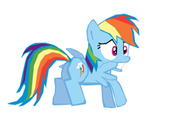 Size: 400x280 | Tagged: safe, artist:benpictures1, imported from derpibooru, rainbow dash, pegasus, pony, power ponies (episode), butt, cute, dashabetes, female, gritted teeth, inkscape, mare, rainbutt dash, simple background, solo, vector, white background