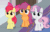 Size: 601x388 | Tagged: safe, imported from derpibooru, screencap, apple bloom, scootaloo, sweetie belle, earth pony, pegasus, pony, unicorn, marks for effort, adorabloom, animated, begging, bow, cropped, cute, cutealoo, cutie mark crusaders, cutie mark cuties, daaaaaaaaaaaw, diasweetes, female, gif, gritted teeth, hair bow, pleading, please, talking, teeth, trio, trio female, weapons-grade cute