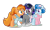 Size: 1024x607 | Tagged: safe, artist:yourrdazzle, imported from derpibooru, oc, oc only, oc:crescent dionne, pegasus, pony, unicorn, base used, clothes, female, mare, offspring, parent:flash magnus, parent:princess cadance, parent:rainbow dash, parent:shining armor, parents:dashmagnus, parents:shiningcadance, simple background, sweater, transparent background