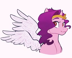 Size: 1000x800 | Tagged: safe, artist:roradye, imported from derpibooru, pipp petals, pegasus, pony, adorapipp, bust, cute, female, g5, looking at you, mare, pipp, portrait, simple background, solo, white background, wings