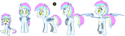 Size: 10232x2988 | Tagged: safe, artist:kyoshyu, imported from derpibooru, oc, oc only, oc:eclaircie clearing, bat pony, pony, absurd resolution, female, filly, mare, simple background, solo, transparent background, vector