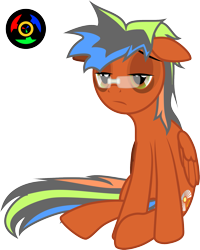 Size: 1483x1858 | Tagged: safe, artist:kyoshyu, imported from derpibooru, oc, oc only, oc:bucolique, pegasus, pony, glasses, male, simple background, solo, stallion, transparent background