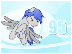 Size: 6000x4469 | Tagged: safe, artist:estories, imported from derpibooru, oc, oc only, oc:music wave, pegasus, pony, absurd resolution, male, one eye closed, solo, stallion, wink