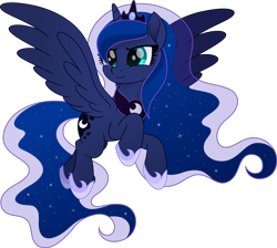 Size: 5039x4510 | Tagged: safe, artist:inaactive, artist:pumpkinpieforlife, imported from derpibooru, princess luna, alicorn, pony, my little pony: the movie, absurd resolution, ethereal mane, female, hoof shoes, jewelry, mare, movie accurate, regalia, simple background, solo, starry mane, starry tail, transparent background, vector