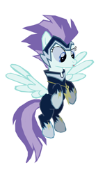 Size: 800x1324 | Tagged: safe, artist:benpictures1, idw, imported from derpibooru, zapp, pegasus, pony, power ponies (episode), confused, female, idw showified, inkscape, open mouth, power ponies, recolor, simple background, solo, vector, white background