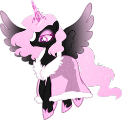 Size: 1900x1867 | Tagged: safe, artist:kurosawakuro, imported from derpibooru, oc, oc only, alicorn, pony, base used, female, mare, offspring, parent:king sombra, parent:twilight sparkle, parents:twibra, simple background, solo, transparent background