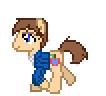 Size: 106x96 | Tagged: safe, artist:amgiwolf, imported from derpibooru, oc, oc only, oc:applewolf, earth pony, pony, animated, base used, clothes, colored hooves, earth pony oc, gif, male, pixel art, simple background, smiling, solo, stallion, transparent background, walking