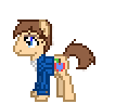 Size: 106x96 | Tagged: safe, artist:amgiwolf, imported from derpibooru, oc, oc only, oc:applewolf, earth pony, pony, animated, base used, blinking, clothes, colored hooves, earth pony oc, gif, male, pixel art, simple background, smiling, solo, stallion, transparent background