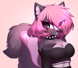 Size: 3336x2936 | Tagged: safe, artist:airiniblock, imported from derpibooru, oc, belly button, breasts, cleavage, female, furry, furry oc, rcf community