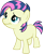 Size: 1920x2313 | Tagged: safe, edit, imported from derpibooru, vector edit, babs seed, bon bon, sweetie drops, earth pony, pony, ponyar fusion, female, filly, freckles, fusion, recolor, simple background, smiling, solo, transparent background, vector