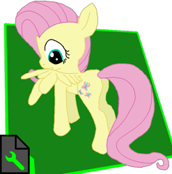 Size: 695x703 | Tagged: safe, artist:bastler, derpibooru exclusive, imported from derpibooru, fluttershy, pegasus, pony, butt, female, flutterbutt, grooming, mare, plot, preening, solo, wings