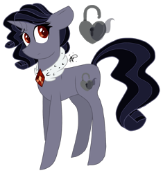 Size: 1341x1425 | Tagged: safe, artist:gallantserver, imported from derpibooru, oc, oc only, oc:nightengale, pony, unicorn, female, mare, offspring, parent:king sombra, parent:rarity, parents:sombrarity, simple background, solo, transparent background