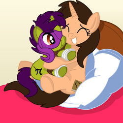 Size: 894x894 | Tagged: safe, artist:lynnthenerdkitty, imported from derpibooru, oc, oc:small brooke, pony, unicorn