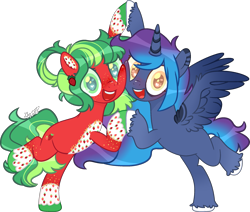 Size: 2249x1911 | Tagged: safe, artist:kurosawakuro, imported from derpibooru, oc, oc only, alicorn, earth pony, pony, base used, female, mare, simple background, transparent background