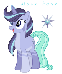 Size: 898x1068 | Tagged: safe, artist:xxcheerupxxx, imported from derpibooru, oc, oc only, oc:moon hour, pony, unicorn, base used, female, magical lesbian spawn, mare, offspring, parent:starlight glimmer, parent:trixie, parents:startrix, simple background, solo