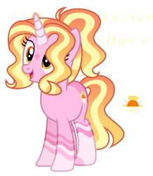 Size: 887x1018 | Tagged: safe, artist:xxcheerupxxx, imported from derpibooru, luster dawn, pony, alternate design, base used, simple background, solo, transparent background