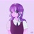 Size: 2048x2048 | Tagged: safe, artist:rapunzelights, artist:twiskielulamoon, imported from derpibooru, starlight glimmer, equestria girls, bust, clothes, crystal prep academy uniform, eyelashes, female, frown, high res, necktie, school uniform, signature, simple background, solo