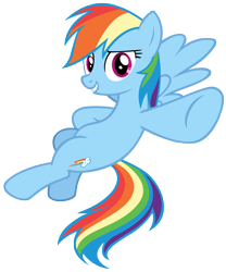 Size: 6407x7700 | Tagged: safe, artist:andoanimalia, imported from derpibooru, rainbow dash, pegasus, pony, non-compete clause, absurd resolution, female, grin, mare, simple background, smiling, solo, spread wings, transparent background, vector, wings