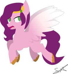 Size: 6002x6511 | Tagged: safe, artist:samsailz, imported from derpibooru, pipp petals, pegasus, pony, absurd resolution, angry, argument, eyeroll, female, flying, g5, gem, jewelry, lineless, looking at you, mare, open mouth, pipp, signature, simple background, solo, spread wings, talking, tiara, transparent background, unshorn fetlocks, wings