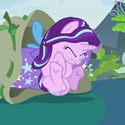 Size: 1080x1080 | Tagged: safe, imported from derpibooru, screencap, starlight glimmer, trixie, pony, unicorn, to change a changeling, cropped, eyes closed, female, mare