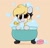 Size: 3465x3308 | Tagged: safe, artist:kittyrosie, imported from derpibooru, derpy hooves, pegasus, pony, bathtub, bubble bath, chibi, claw foot bathtub, cute, derpabetes, digital art, female, high res, mare, rubber duck, smiling, soap, solo