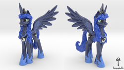 Size: 820x463 | Tagged: safe, artist:teonanakatle, imported from derpibooru, princess luna, pony, 3d, solo