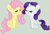 Size: 436x295 | Tagged: safe, artist:jadeharmony, artist:jadethepegasus, imported from derpibooru, fluttershy, rarity, pegasus, pony, unicorn, base used, blushing, cute, eyes closed, female, flarity, lesbian, raribetes, shipping, shyabetes, sitting