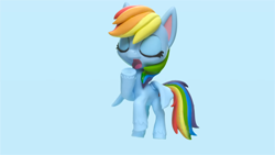 Size: 1920x1080 | Tagged: safe, imported from derpibooru, screencap, rainbow dash, pony, my little pony: pony life, my little pony: stop motion short, pillow fight (short), g4.5, pillow, pony life, solo, stop motion, yawn