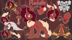 Size: 5228x2944 | Tagged: safe, artist:beardie, imported from derpibooru, oc, oc only, oc:flechette, changeling, insect, moth, mothling, original species, antennae, clothes, dress, pants, red changeling, reference sheet, socks, species swap, tongue out, wedding dress, wings