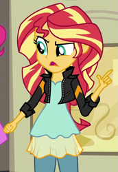 Size: 445x647 | Tagged: safe, imported from derpibooru, screencap, pinkie pie, sunset shimmer, equestria girls, friendship games, cropped, solo focus