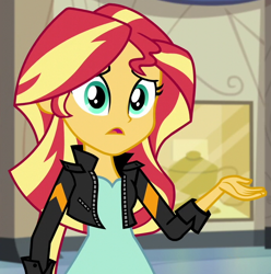 Size: 698x705 | Tagged: safe, imported from derpibooru, screencap, sunset shimmer, equestria girls, friendship games, cropped, friendship games outfit, solo