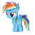 Size: 2000x2008 | Tagged: safe, artist:bewinxed, imported from derpibooru, rainbow dash, pegasus, pony, female, filly, filly rainbow dash, high res, shiny mane, simple background, solo, transparent background, younger