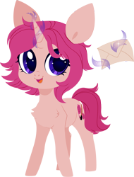 Size: 1897x2500 | Tagged: safe, artist:belka-sempai, imported from derpibooru, oc, oc only, oc:delusive rose, pony, unicorn, mascot, rubronycon, simple background, solo, transparent background