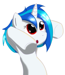 Size: 613x714 | Tagged: artist needed, source needed, safe, imported from derpibooru, dj pon-3, vinyl scratch, pony, bipedal, solo