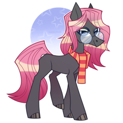 Size: 1024x1024 | Tagged: safe, artist:sadelinav, imported from derpibooru, oc, oc only, oc:soulful mirror, pegasus, pony, clothes, glasses, male, scarf, simple background, solo, stallion, transparent background