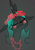 Size: 2480x3508 | Tagged: safe, artist:underpable, imported from derpibooru, queen chrysalis, changeling, changeling queen, blushing, bust, cute, cutealis, eyes closed, female, floppy ears, floral head wreath, floral necklace, flower, flower in hair, flower necklace, high res, portrait, smiling, solo, uwu