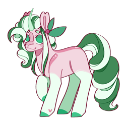 Size: 1080x1080 | Tagged: safe, artist:spaceoreosxoxo, imported from derpibooru, oc, oc only, pony, unicorn, bow, curved horn, hair bow, horn, looking at you, simple background, smiling, solo, transparent background