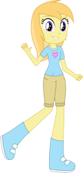 Size: 959x2001 | Tagged: safe, artist:lumorn, imported from derpibooru, noi, human, equestria girls, clothes, equestria girls-ified, grin, heart, humanized, pants, shirt, shoes, short pants, simple background, smiling, t-shirt, transparent background, vector