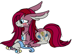 Size: 586x444 | Tagged: safe, artist:mamabird94, imported from derpibooru, pinkie pie, pony, alternate design, lying down, pinkamena diane pie, prone, solo