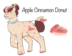 Size: 1280x990 | Tagged: safe, artist:silver-ops, imported from derpibooru, oc, oc only, earth pony, pony, female, jewelry, magical gay spawn, necklace, offspring, parent:big macintosh, parent:donut joe, parents:donutmac, pearl necklace, simple background, solo, white background